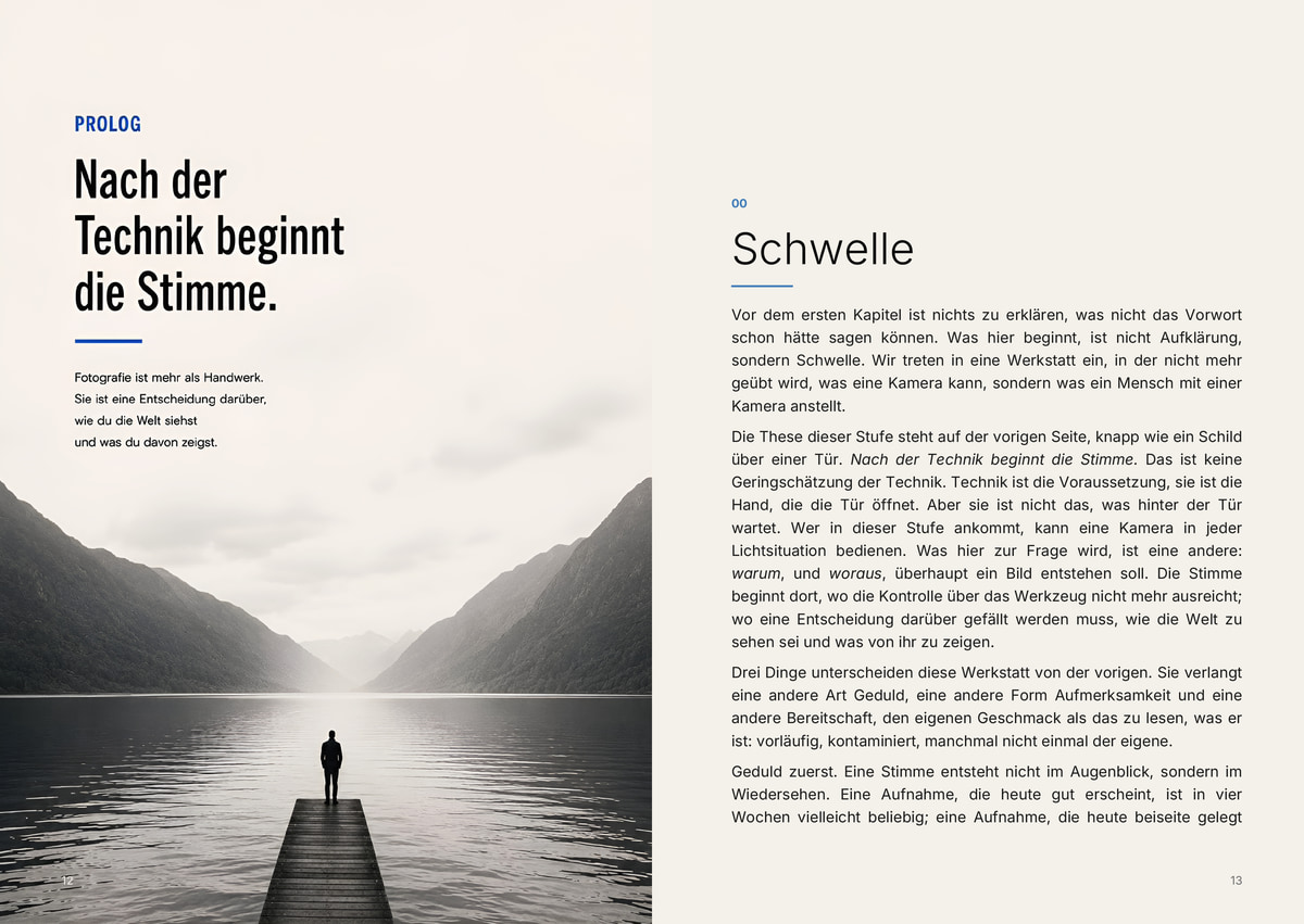 Innenseite 1 aus dem Signature Fieldbook, Beyond the Frame